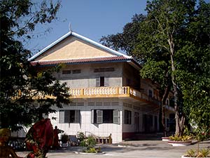 wat kraom in 2005.  buddhist temple in sihanoukville, cambodia